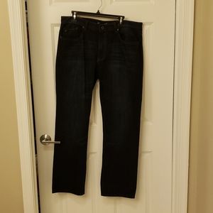 Only have been worn twice dark navy blue jeans